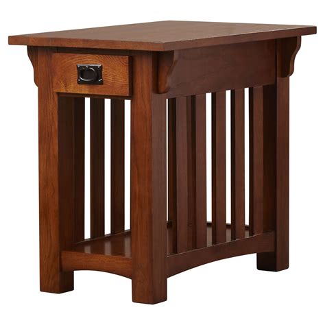 Brockton 23 Tall Solid Wood End Table With Storage