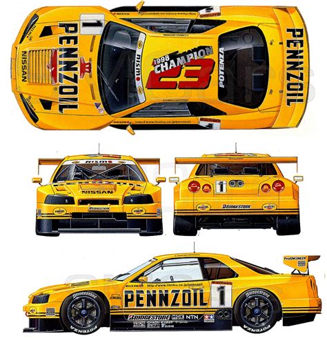 Nissan Skyline R Gt R Pennzoil Pennzoil Zexel Jgtc Nissan