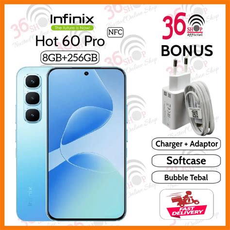 Jual Infinix Hot 60 Pro NFC 8GB 256GB Display Type AMOLED 6 78 Inches Helio G200 5160mAh