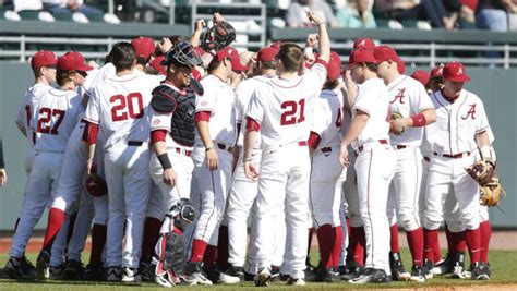 Alabama Baseball Clinches Series Against No 7 Lsu