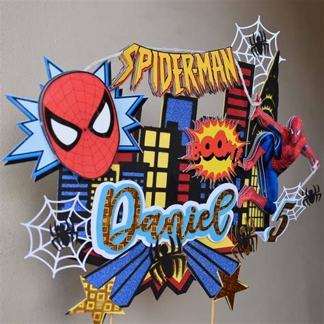 Spiderman Cake Topper Birthday