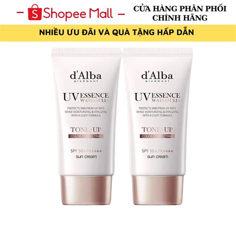 Kem chống nắng d Alba nâng tông da Waterfull Tone up Sun Cream SPF 50