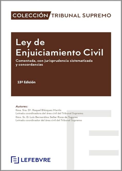 Ley De Enjuiciamiento Civil 2024 Comentada 9788419896629