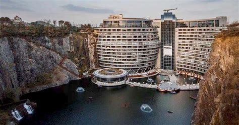 The Shimao Wonderland Intercontinental Is A Hotel Built Inside A Quarry