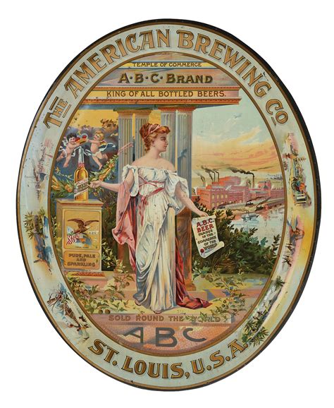 Lot Detail - THE AMERICAN BREWING CO. ST. LOUIS SERVING TRAY.