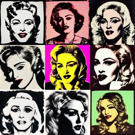 Madonna By Andy Warhol Stable Diffusion