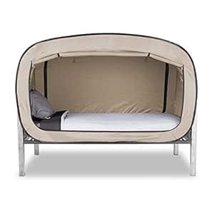 Amazon.com: Privacy Pop Bed Tent (Queen) - TAN: Toys & Games