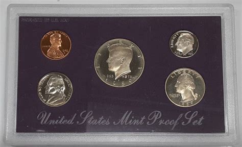 1989 S US Mint Clad Gem Proof Set 5 Coins ONLY NO Mint Box Or COA 5