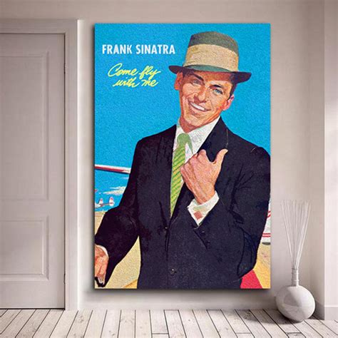 Frank Sinatra Poster Rat Pack Canvas Vintage Poster Music Etsy