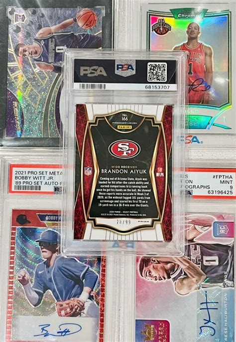 2020 PSA10 GEM MINT Brandon Aiyuk Select Light Blue Prizm RC 99