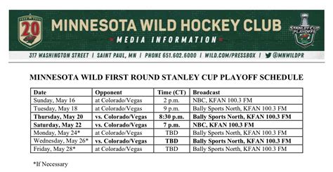 Mn Wild Schedule - Ticketcity is trusted site to purchase nhl minnesota ...