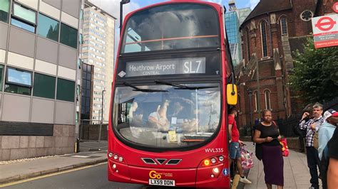 Full Route Visual Go Ahead London Route SL7 Heathrow Airport To West