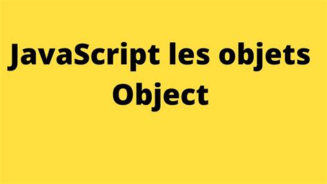 How To Create An Object In Javascript YouTube