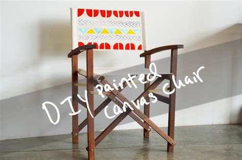 Mr. Kate - DIY painted canvas chair