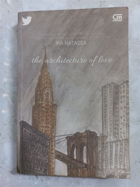 Novel Architecture Of Love Ika Natassa On Carousell