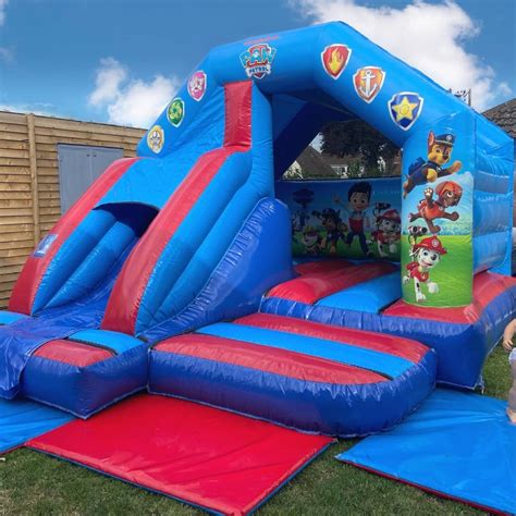 Ft Ft Paw Patrol Bouncy Castle With Slide Bouncy Castle And Soft