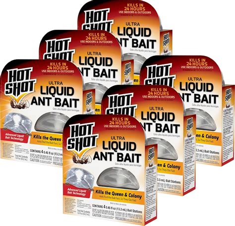 Amazon Hot Shot Ultra Liquid Ant Bait Kills The Queen Colony Pack Of 6 Everything Else