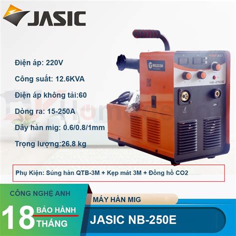 Máy hàn bán tự động Jasic MIG NB 250E