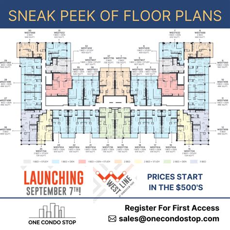 condo stop  sneak peek  westlines floor plan facebook
