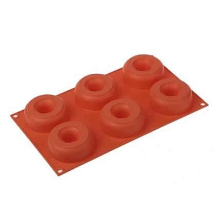 Molde Silicona Para Donuts 6 Cavidades SILIKOMART Foody