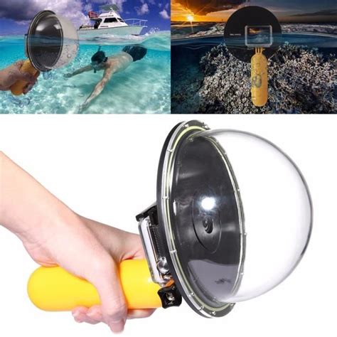 Étanche Boîtier Dôme Port Coque Bâton Flottant pour GoPro 3 3 4