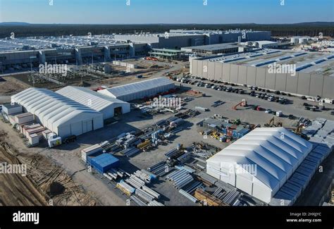 Mars Brandebourg Gr Nheide Le Chantier De Construction Du