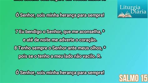 Liturgia D Ria De De Junho De Domingo Do Tempo Comum Ano