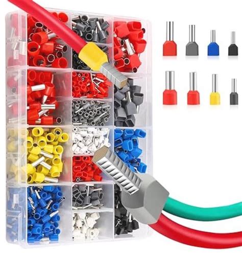 Set Van 1200 Geïsoleerde Adereindhulzen 05 Mm² 16 Mm² Veelzijdig