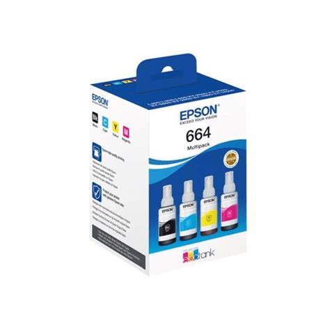 Epson 664 ECOTANK 4 COLOUR MULTIPACK Just Ink And Paper