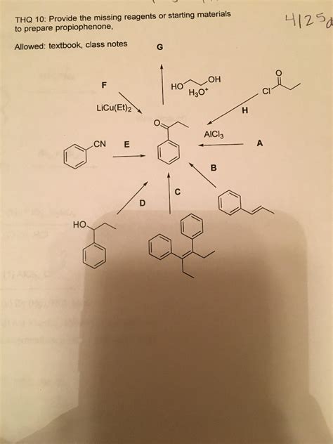 Solved Provide The Missing Reagents Or Starting Materials To Chegg