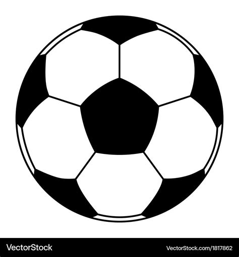 Football ball Royalty Free Vector Image - VectorStock