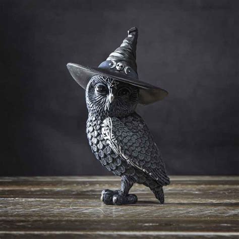 Owlocen Witch Owl Statue