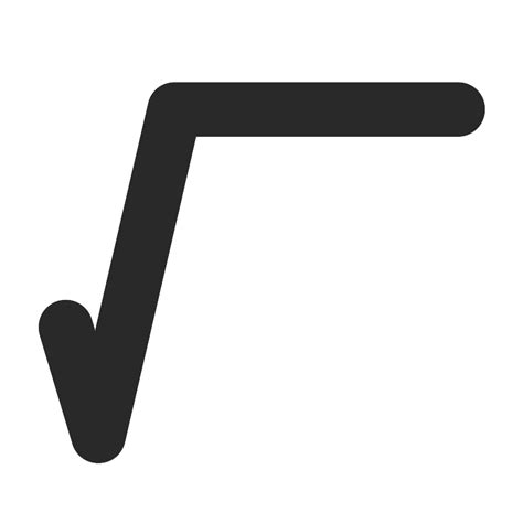 Sign Radical Vector SVG Icon - SVG Repo