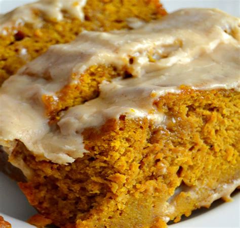 Pumpkin Bread With Brown Butter Maple Icing Superfashionus