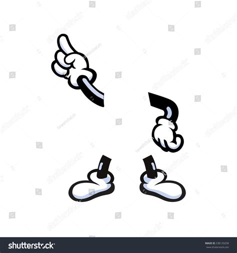 Vector Illustration Of Cartoon Hands And Legs 238129258 Shutterstock