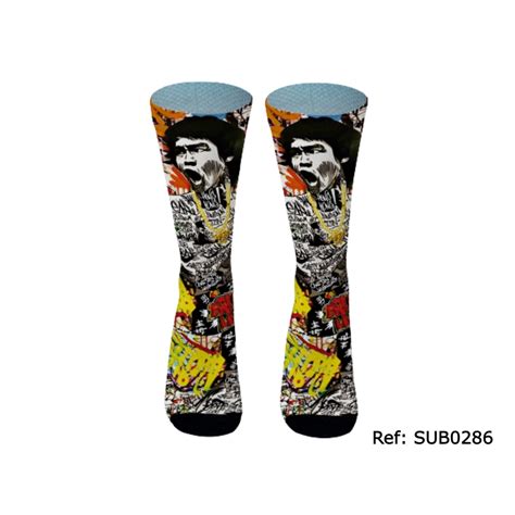 Meias Divertidas Bruce Lee Crossfit Cooper Bike Skate 1 Par Shopee Brasil