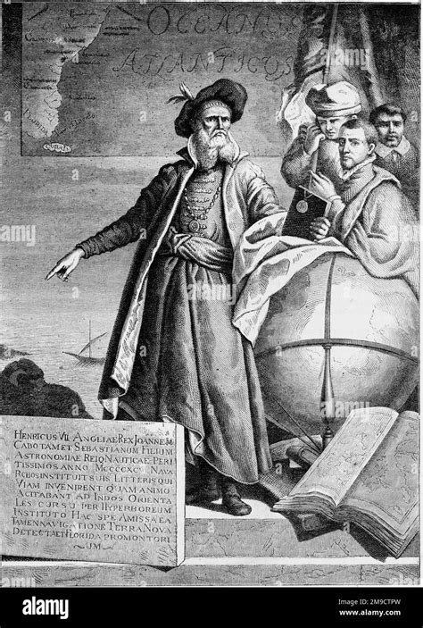 John Cabot And His Three Sons Ludovico Sabastian And Sancio Stock