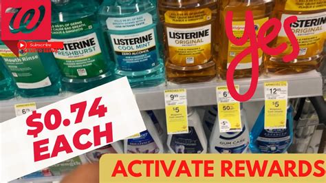 Walgreens Haul Listerine Activate Rewards Contactless Pay