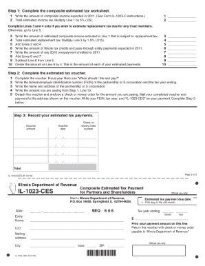 Fillable Online Tax Illinois Pass Through Withholding And Composite