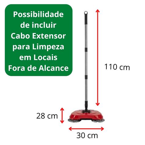 Vassoura Mágica 3 em 1 Varre Coleta e Aspira sem Arranhar chãoMandatory