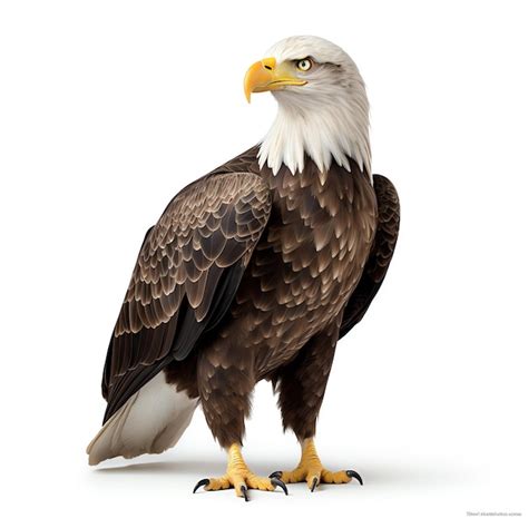 Premium AI Image | a bald eagle with a white head