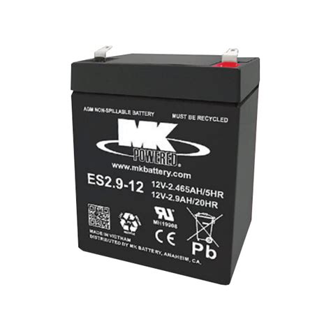 Mk Es2 9 12 Battery 12v 2 9ah Sealed Agm