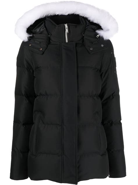 Moose Knuckles Cloud Q Puffer Jacket In Black Modesens