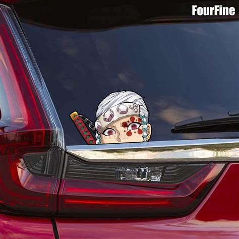 Pcs Anime Car Stickers Slayer Demon Rengoku Automotive Jdm Car