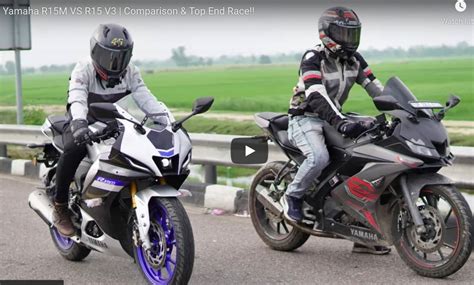 Watch Yamaha R M Vs R V In Drag Race Video Car Blog India