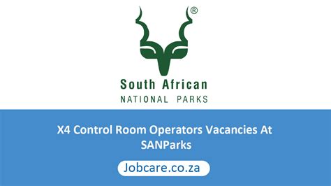 X4 CONTROL ROOM OPERATORS VACANCIES AT SANPARKS