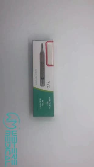 Professional Wholesale Clinical Glass Oral Mercury Free Thermometer