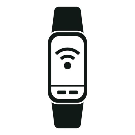 Wifi Fitness Band Icon Simple Vector Watch App 35532661 Vector Art At