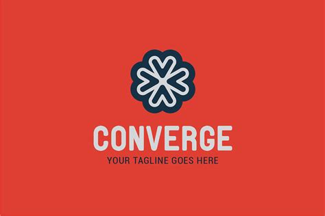 Converge logo vector | Creative Logo Templates ~ Creative Market