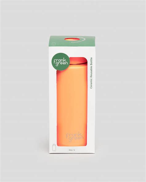 Frank Green 34oz Reusable Bottle with Straw Lid In Neon Orange - FREE ...